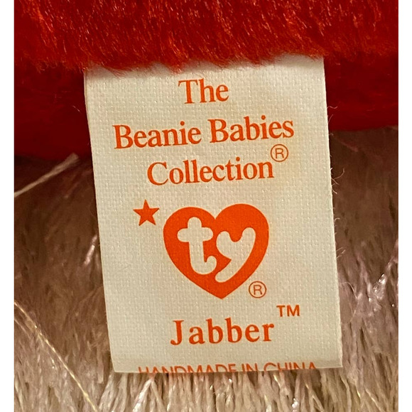 RARE Jabber the Parrot Ty Beanie Baby w/ GRAMMATICAL ERROR! Excellent Condition! - Picture 7 of 16